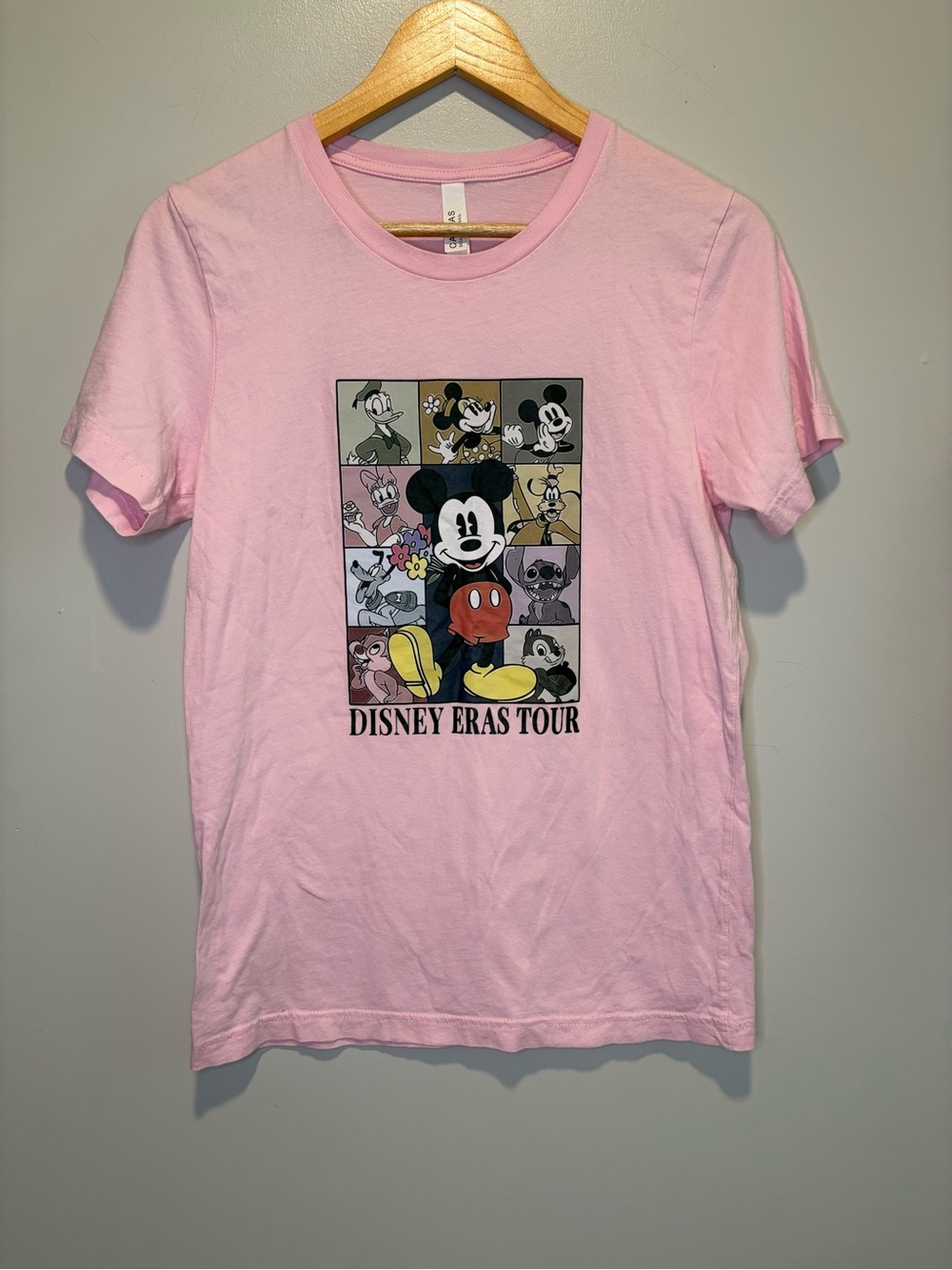 Disney Eras Tour Pink Graphic Tee Mikey and Friends Taylor Swift